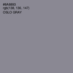 #8A8893 - Oslo Gray Color Image